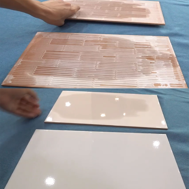 Differentiate ceramic tile between waterproof and non-waterproof