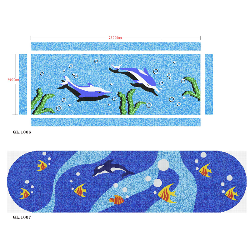 Swimming pool tile puzzle series