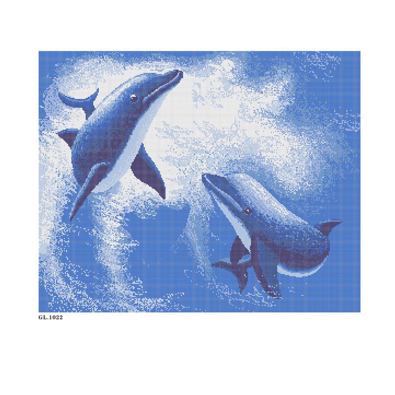 puzzle artist dolphin mosaic tile for swimming pool