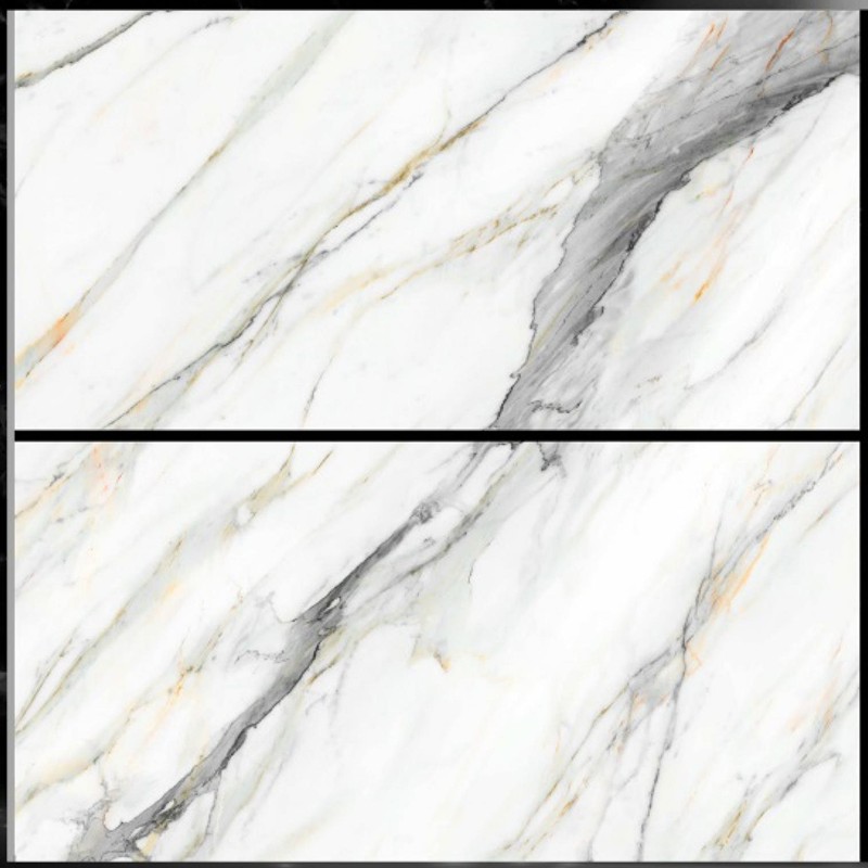 Glazed Marble Natural Texture Calacatta White Marble Wall Tiles